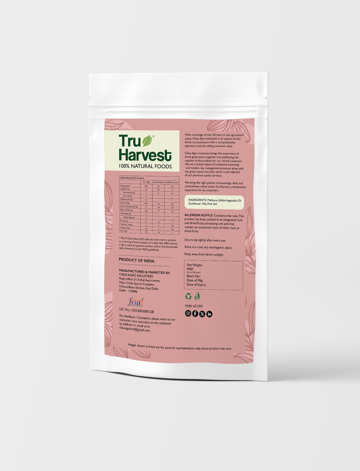 Himalayan Pink Salt Makhana | मखाना