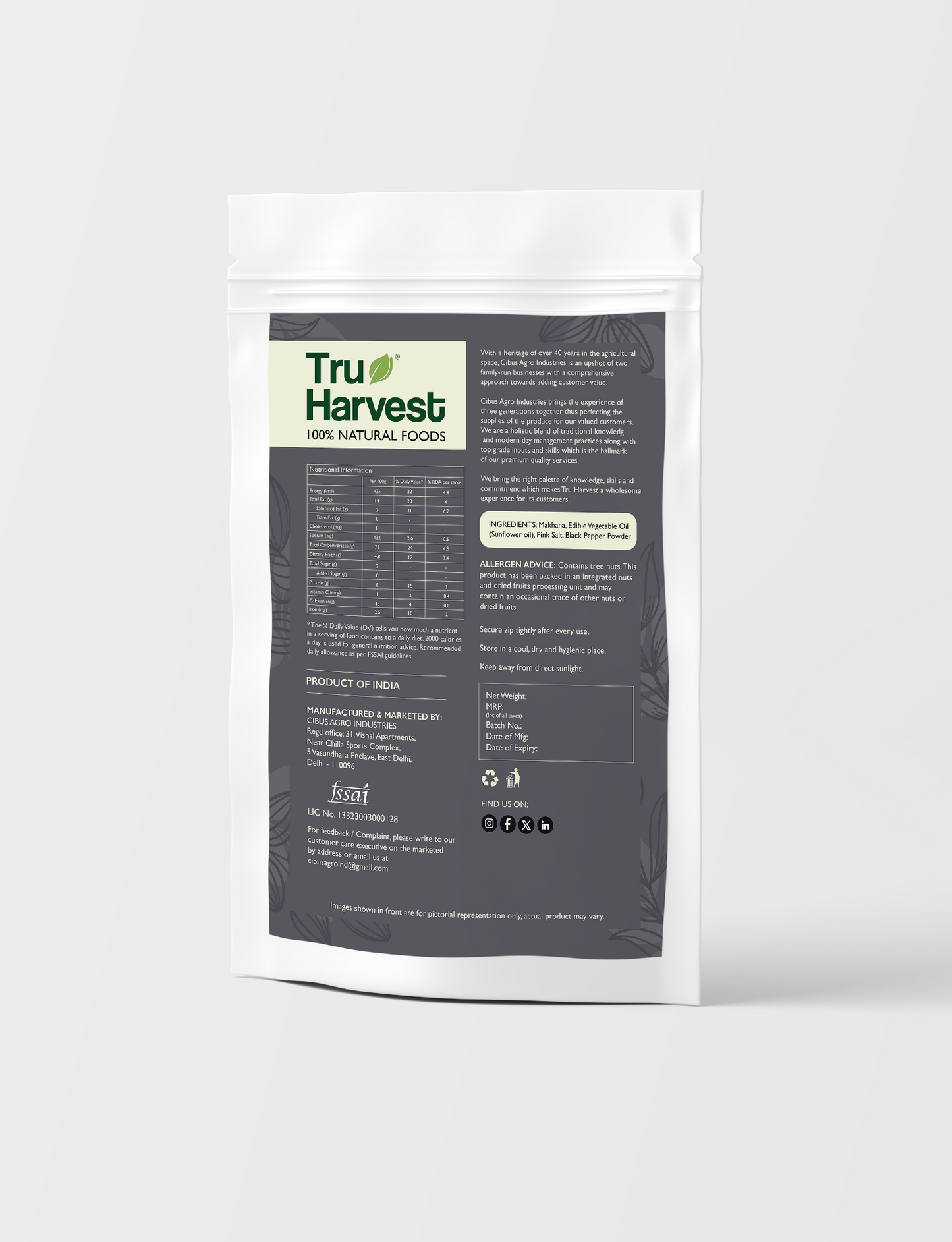 Black Pepper Makhana | मखाना